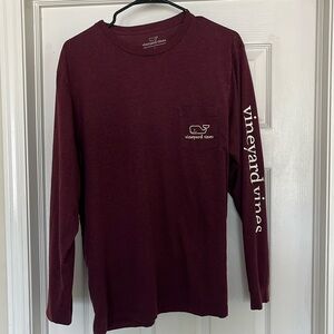 Maroon Vineyard Vines long sleeve shirt - size men’s large